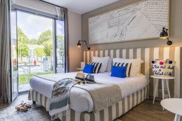 Chambre hôtel de charme Noirmoutier — shooting photo professionnel