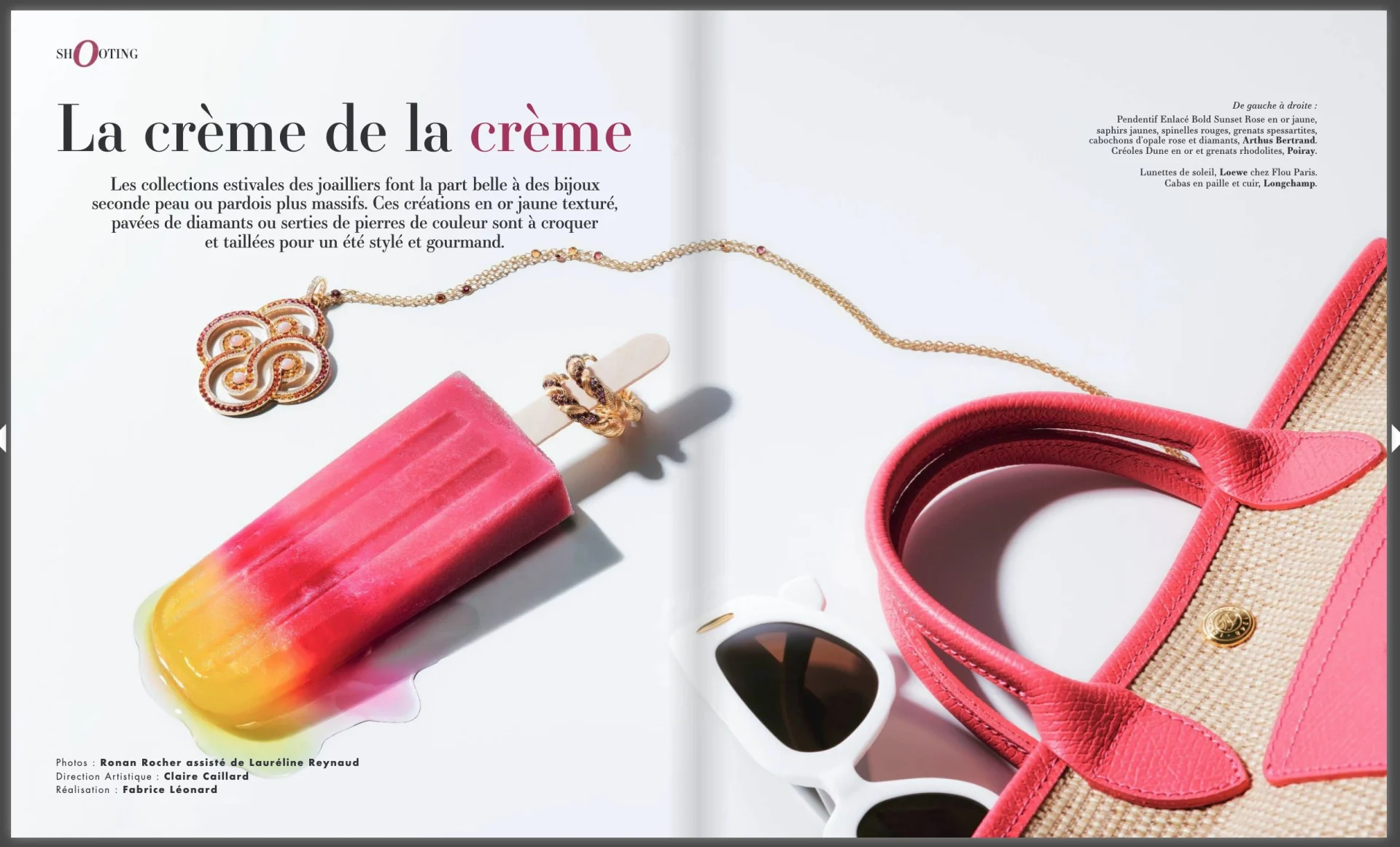 Shooting joaillerie L O2 Magazine juin 2025