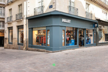 façade du magasin millet en centre-ville de nantes